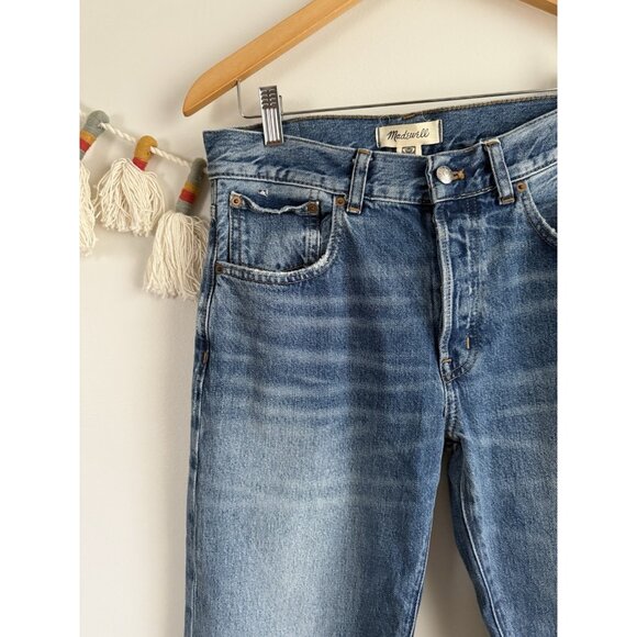 Madewell The Dean Easy Straight Jean Monessen Med Wash Denim Relaxed Fit 25 - Picture 7 of 12